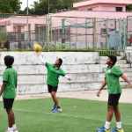 Inter House throwball competition